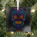 Recherche de crâne mexicain de sucre ornements Coloré