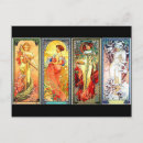 Recherche de série cartes postales Alphonse mucha