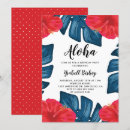Recherche de feuille rouge invitations Tropical