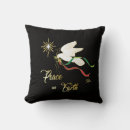Recherche de paix sur terre coussins Colombe