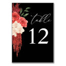 Recherche de blanc noir rouge mariage table cartes Moderne