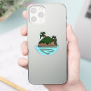 Recherche de arbre tropical autocollants Dessin animé