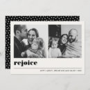 Recherche de rejoice christmas vœux cartes Noir et blanc