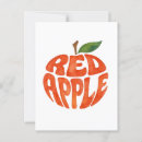 Recherche de fruit vert cartes postales Rouge