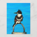 Recherche de martin pêcheur cartes postales Bleu