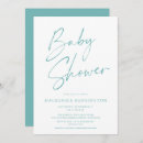 Recherche de turquoise baby shower invitations Moderne