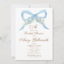 Recherche de ribbon bridal shower invitations Bleu