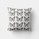 Recherche de papillon noir et blanc coussins Papillons