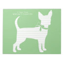 Recherche de silhouette blocsnotes Chien