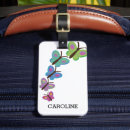 Recherche de papillons colorés bagages étiquettes Pour elle