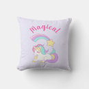 Recherche de crinière coussins Licorne blanche