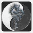 Recherche de dragons chinois autocollants Yang de yin