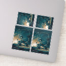 Recherche de curiosité autocollants Espace