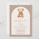 Recherche de bearly wait baby shower invitations Élégant