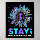 Recherche de mécanismes posters 988 ligne d'assistance