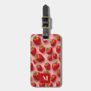 Recherche de fraises rouges bagages étiquettes Fruit