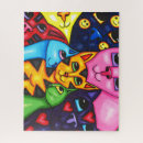 Recherche de lunatique puzzles Abstrait