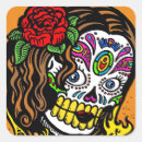 Recherche de crânes crânes mexicain autocollants Muertos