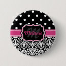 Recherche de motif noir et blanc badges Point