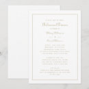Recherche de élégant de répétition dîner invitations Blanc