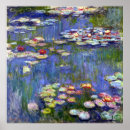 Recherche de nénuphars posters Claude monet
