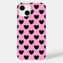 Recherche de coeur rose iphone coques Rose et noir