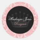 Recherche de rose de damassé autocollants Noir