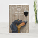 Recherche de wine lover vœux cartes Dog with wine