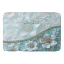 Recherche de turquoise floral bath mats Blanc