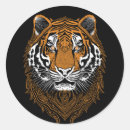 Recherche de tête de tigre autocollants Faune