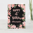 Recherche de 4ème anniversaire cartes 4 ans
