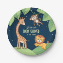 Recherche de baby shower paper assiettes Safari