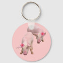 Recherche de porcs porteclés Porc rose