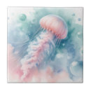 Recherche de méduses carreaux Bleu