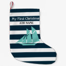 Recherche de bateau chaussette de noël Monogramme