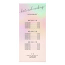 Recherche de menu élégant cartes publicitaires Maquillage