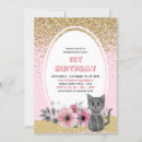 Recherche de chaton adorable invitations Rose