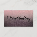 Recherche de microblading cartes visite Typographie