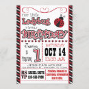 Recherche de ęr de coccinelle anniversaire invitations Fille