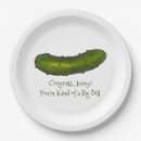 Recherche de pickle paper assiettes Cornichon