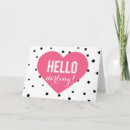 Recherche de pois rose vœux cartes Moderne