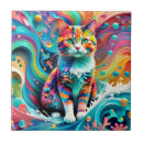 Recherche de et mon chat carreaux Coloré
