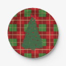 Recherche de tartan assiettes en papier Noël