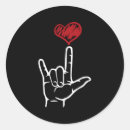 Recherche de geste de main autocollants Coeur