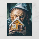 Recherche de petite sorcière cartes postales Éffrayant