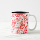 Recherche de rouge tasses Floral