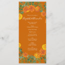 Recherche de vintage mariage menus Orange