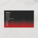 Recherche de la chaleur cartes visite Flammes