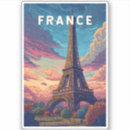 Recherche de tour eiffel autocollants Drapeau français