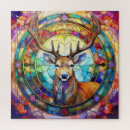 Recherche de cerf puzzles Aquarelle